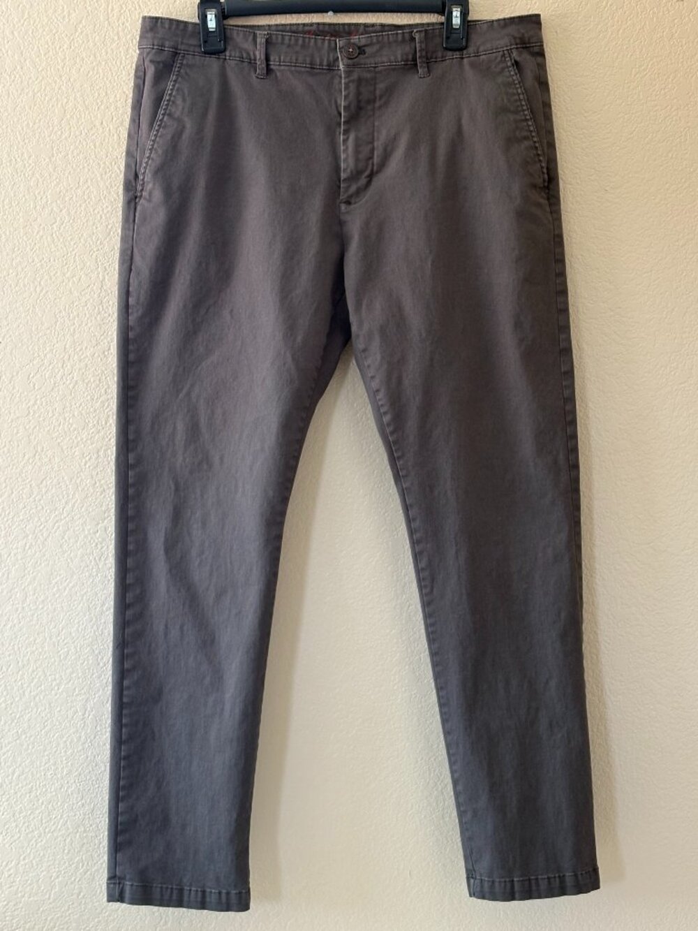 Weatherproof Vintage Gray Stretch Chino Pants Mens 36x32